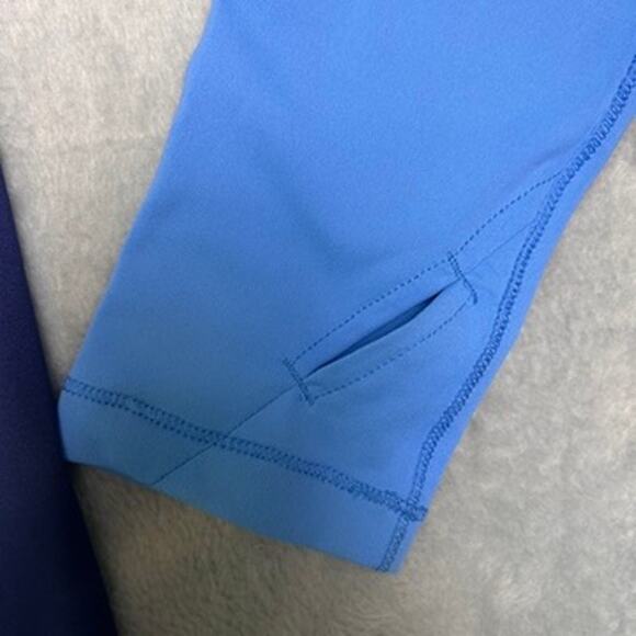 Title Nine 1/2 Zip Pullover Womens Small Colorblock Running Shirt Secret Pockets - Picture 9 of 10